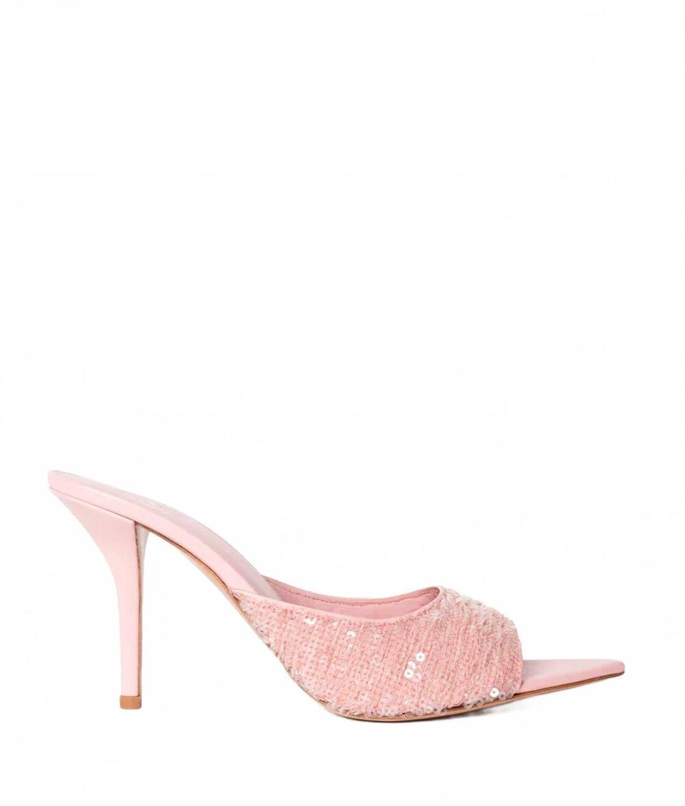 NEW GIABORGHINI women's perni sequin heel in rose